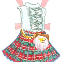 Madame Alexander Scottish girl kilt.